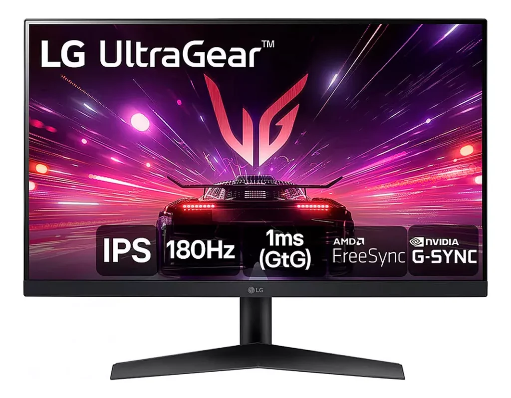 LG UltraGear 24GS60F-B monitor gamer Full HD 180Hz 1ms color Preto tela