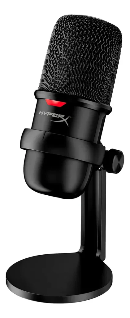 Microfone HyperX SoloCast de perfil